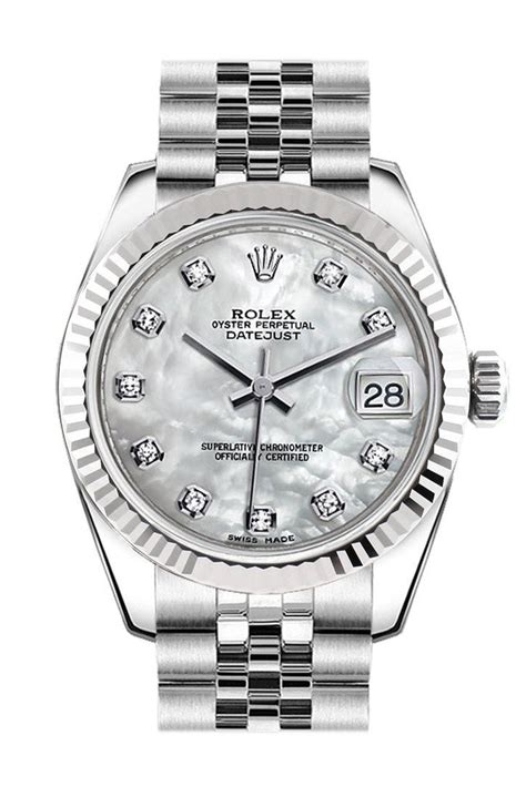 rolex datejust 31 mother of pearl jubilee|rolex datejust 31 diamond dial.